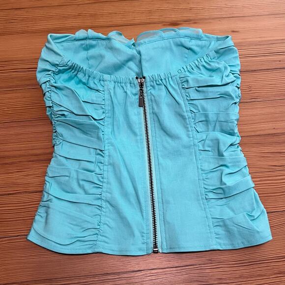 Body Central Strapless Ruffle Top M NWT - Picture 2 of 4